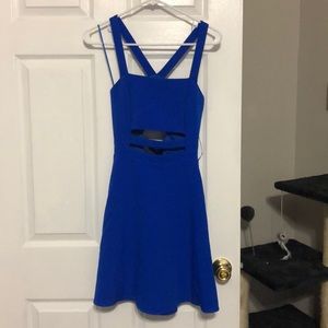 EXPRESS Electric Blue Sleeveless Cocktail Dress